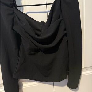 Elegant Black Off-Shoulder Top